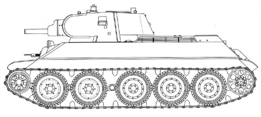 Т 34 средний танк рисунок